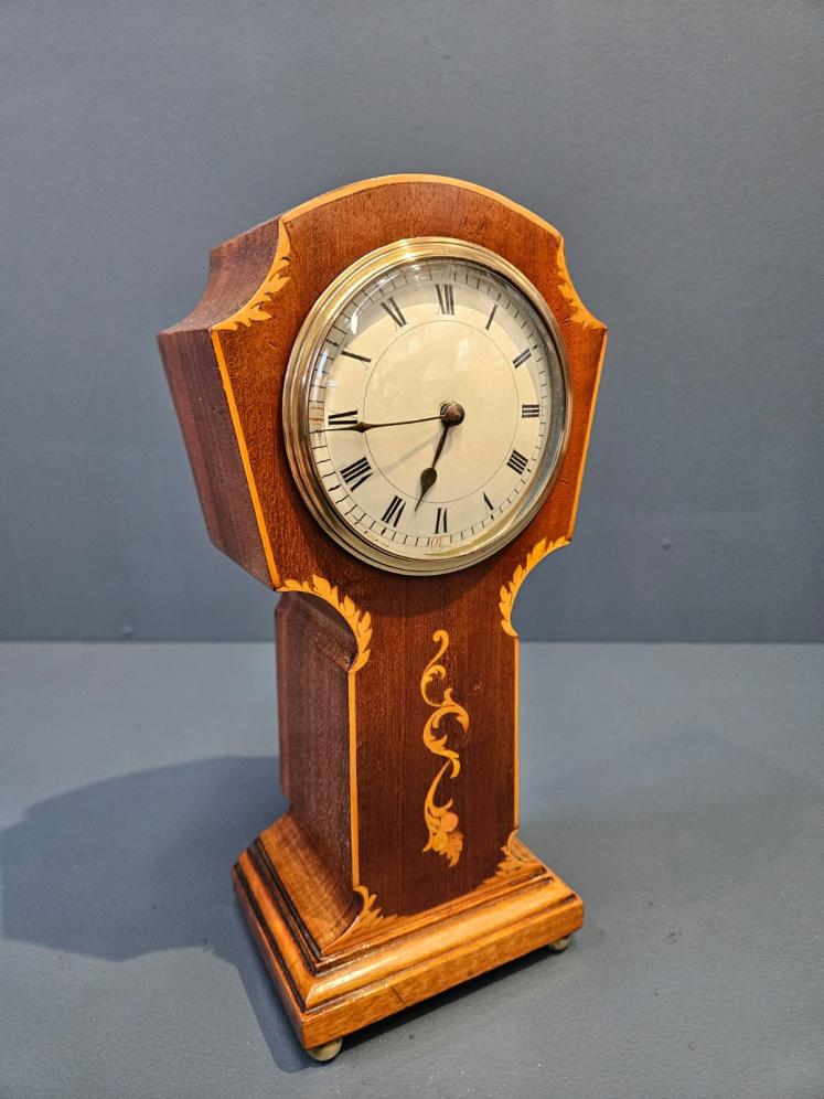 Edwardian Inlaid Mahogany Mantel Clock - Image 2