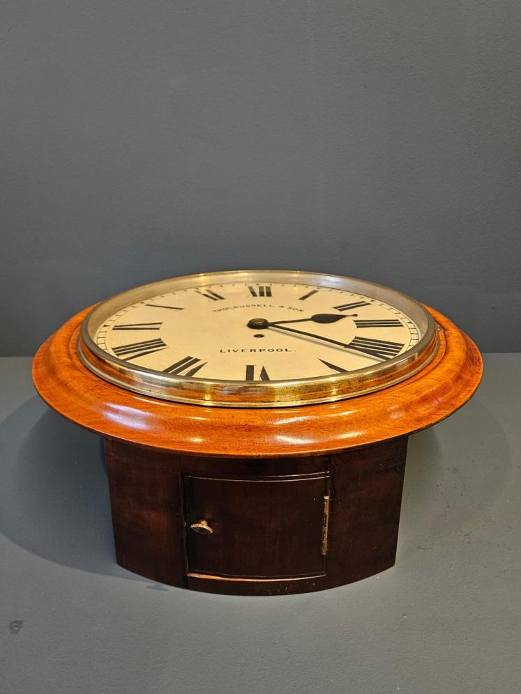 Russell Liverpool 8 Day 14" Fusee Dial Clock - Image 3