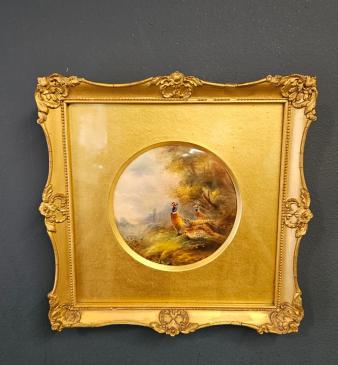 Royal Worcester Porcelain Plaque by James Stinton