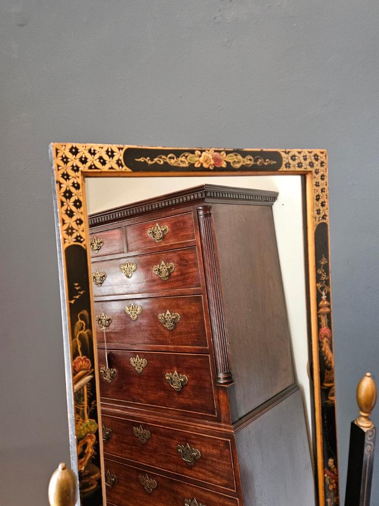 Edwardian Chinoiserie Cheval Mirror - Image 7