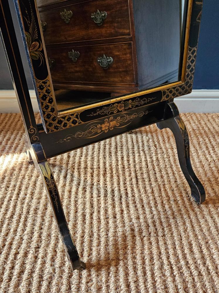 Edwardian Chinoiserie Cheval Mirror - Image 5