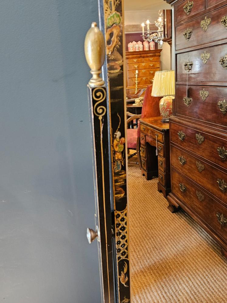 Edwardian Chinoiserie Cheval Mirror - Image 2
