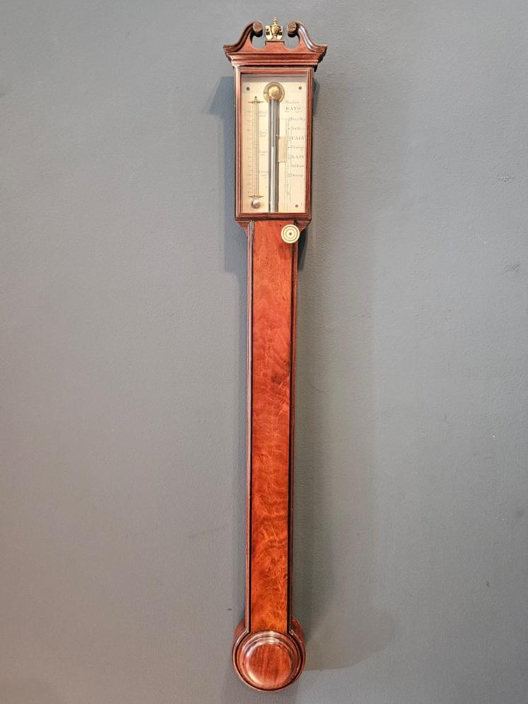 Georgian Mahogany Stick Barometer  - Image 1