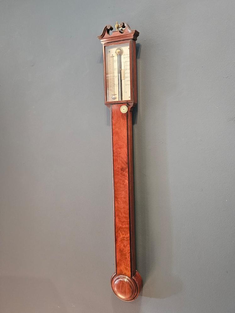 Georgian Mahogany Stick Barometer  - Image 5