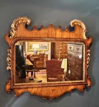 George III Style Landscape Mirror - Image