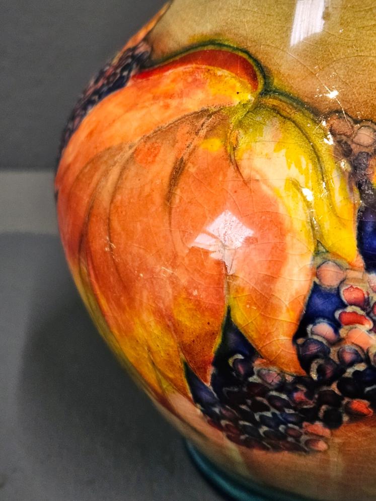Moorcroft Leaf and Blackberries Flambe Vase - Image 4