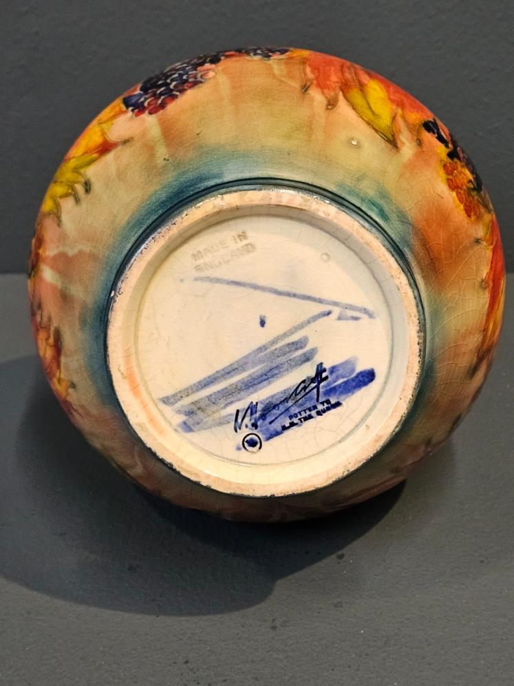 Moorcroft Leaf and Blackberries Flambe Vase - Image 3