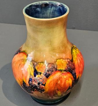 Moorcroft Leaf and Blackberries Flambe Vase