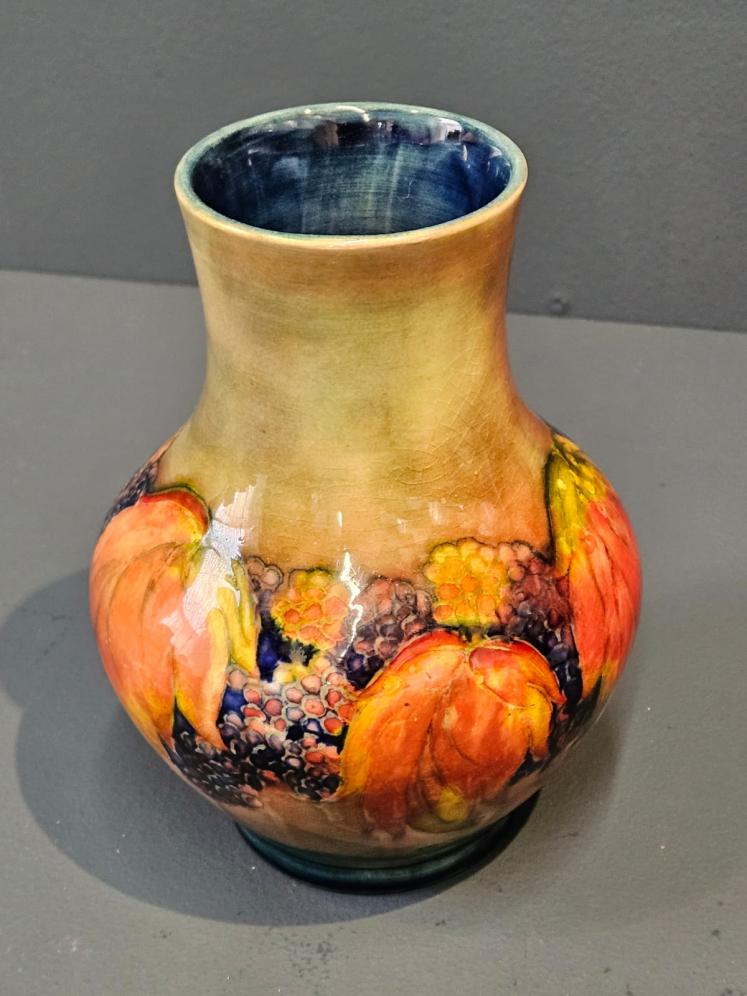 Moorcroft Leaf and Blackberries Flambe Vase - Image 1