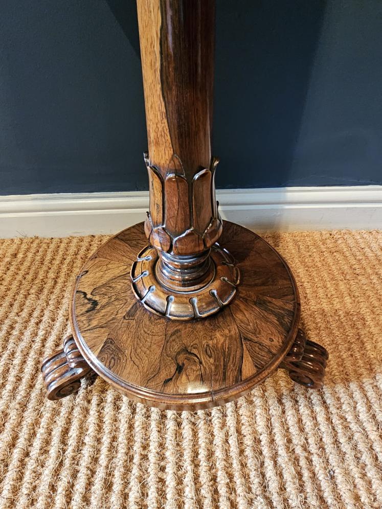William IV Rosewood Teapoy - Image 3