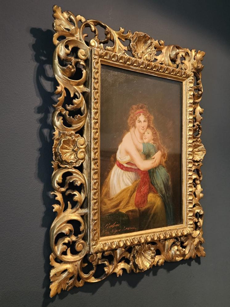 Victorian Oil on Canvas Painting in Florentine Gilt Frame  - Image 2