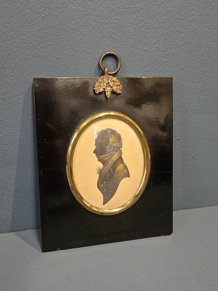 Victorian Framed Silhouette of a Gentleman - Image 6
