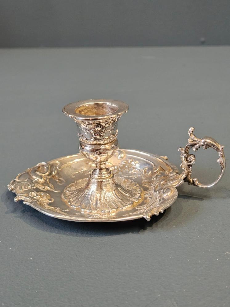 Victorian Silver Chamber Stick - Image 7