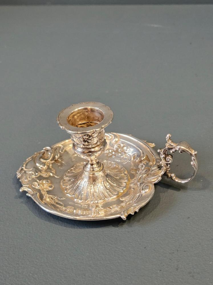 Victorian Silver Chamber Stick - Image 8