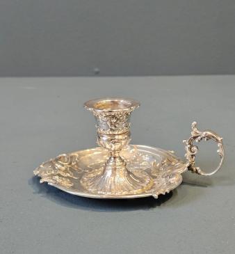 Victorian Silver Chamber Stick