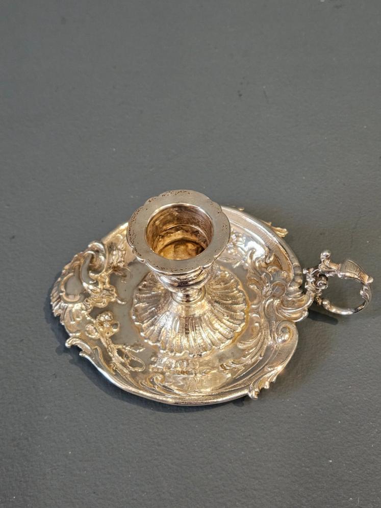 Victorian Silver Chamber Stick - Image 6