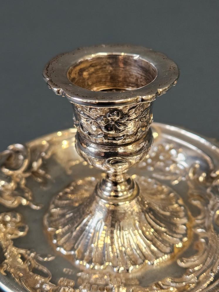 Victorian Silver Chamber Stick - Image 5
