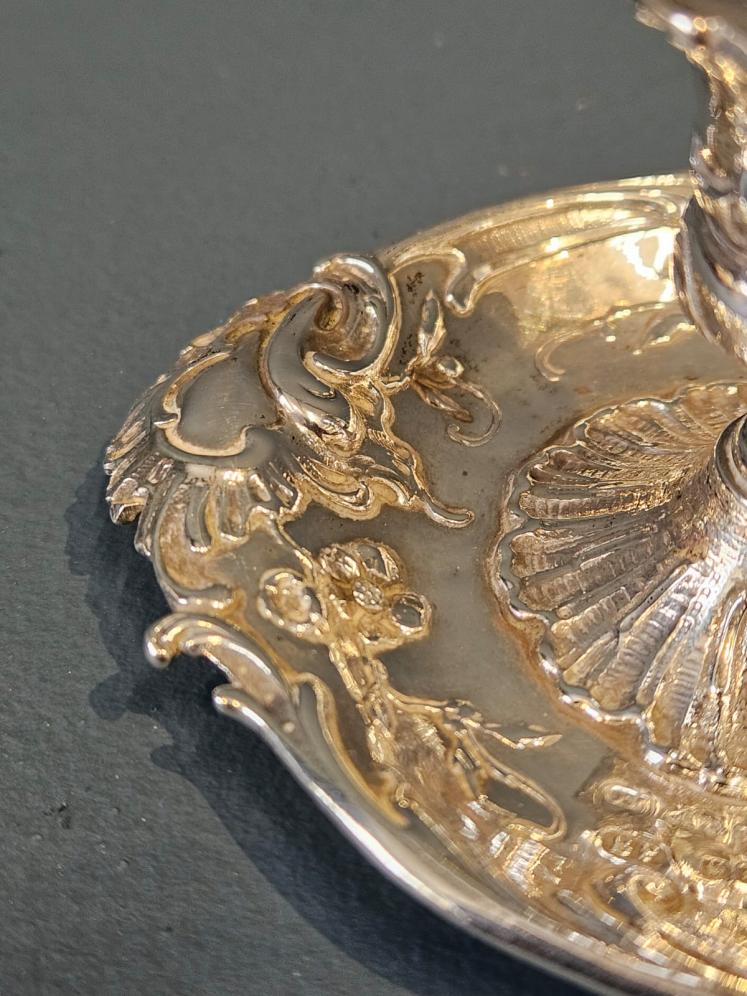 Victorian Silver Chamber Stick - Image 3