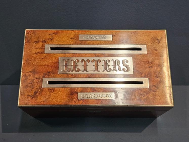 Victorian Burr Satinwood Letters Post Box - Image 9