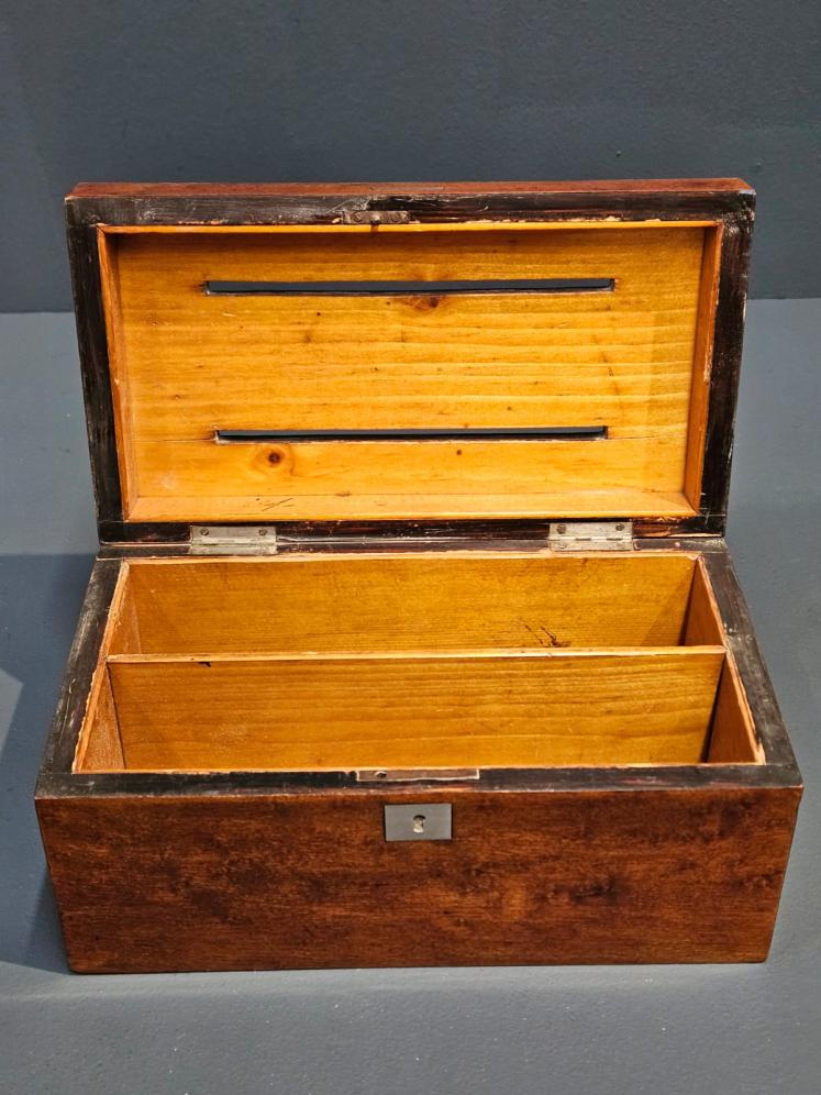 Victorian Burr Satinwood Letters Post Box - Image 6