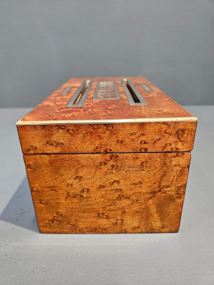 Victorian Burr Satinwood Letters Post Box - Image 4