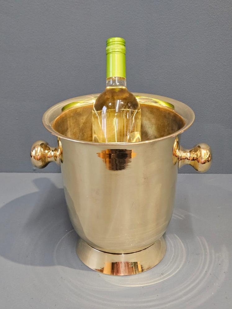 1920's Solid Brass Champagne Cooler - Image 8