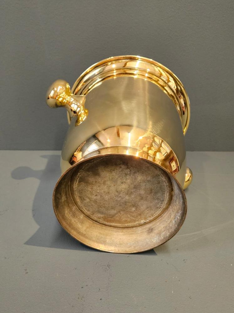 1920's Solid Brass Champagne Cooler - Image 7