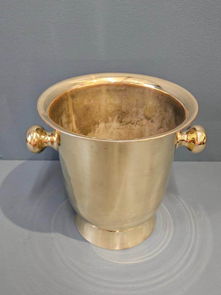 1920's Solid Brass Champagne Cooler - Image 5