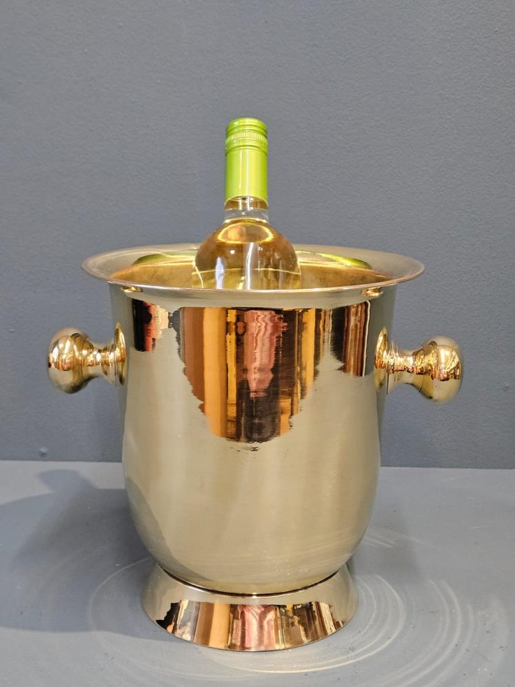 1920's Solid Brass Champagne Cooler - Image 1