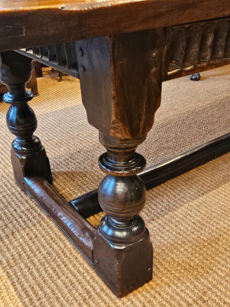 George I Oak 10 Seat Refectory Table - Image 8