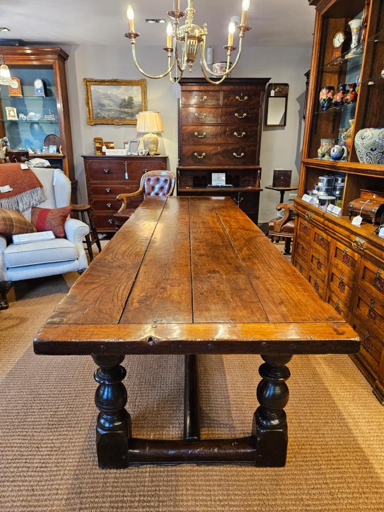 George I Oak 10 Seat Refectory Table - Image 5