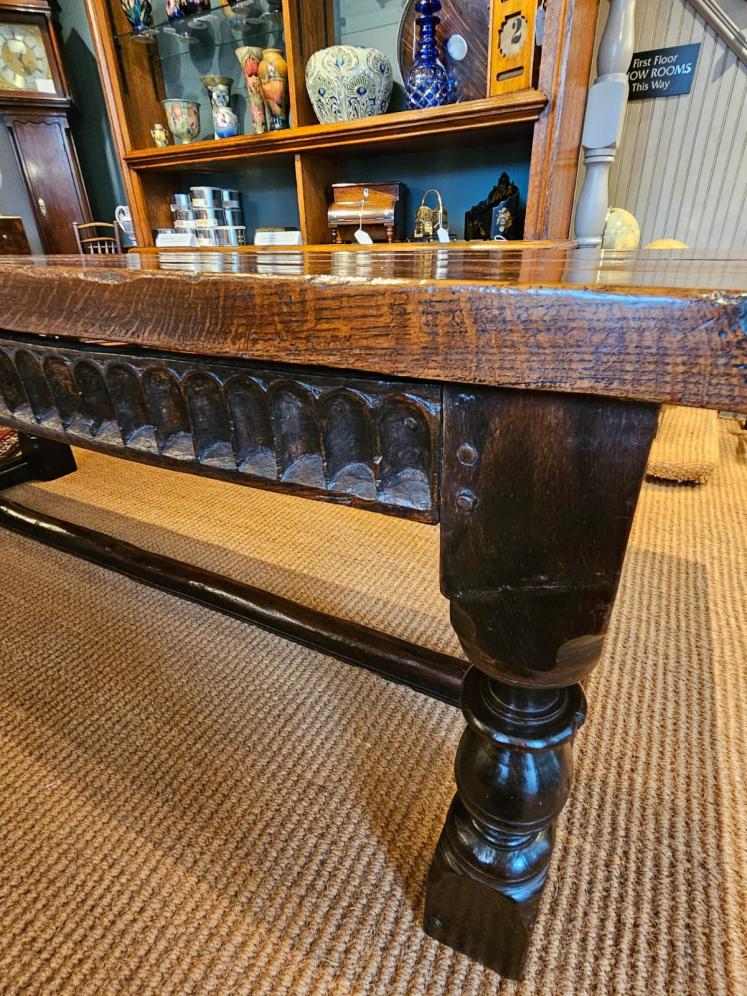 George I Oak 10 Seat Refectory Table - Image 3