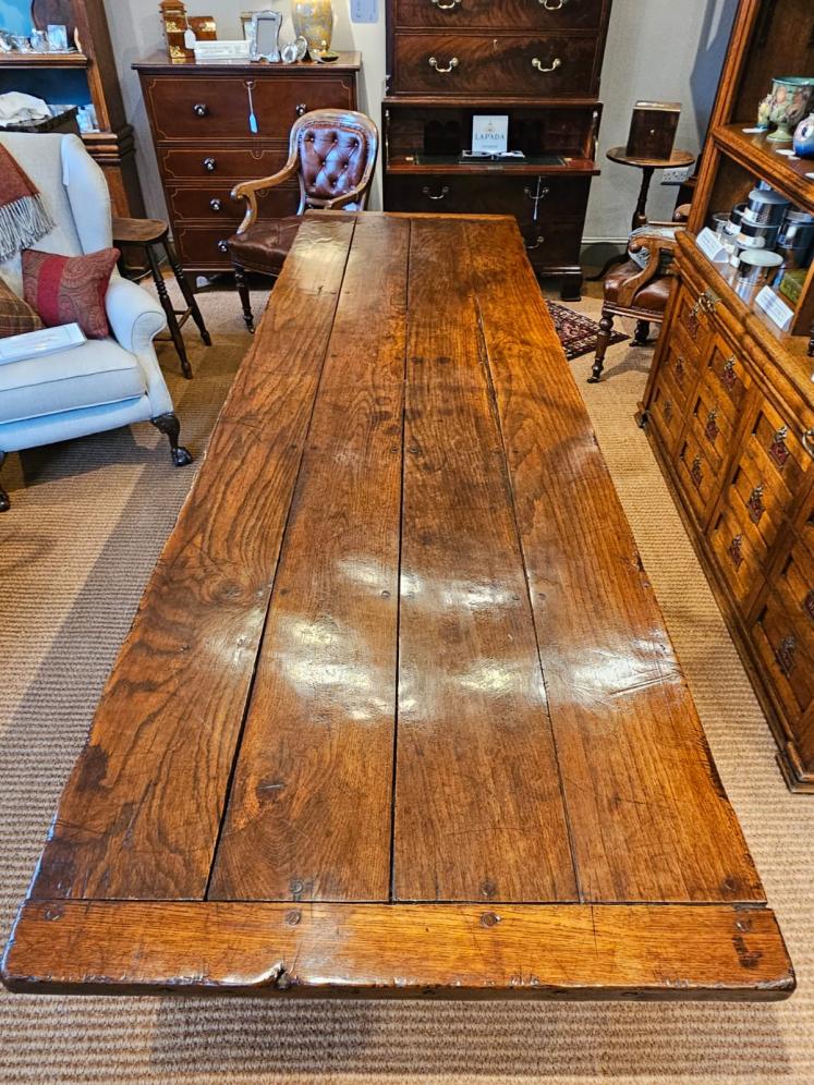 George I Oak 10 Seat Refectory Table - Image 2