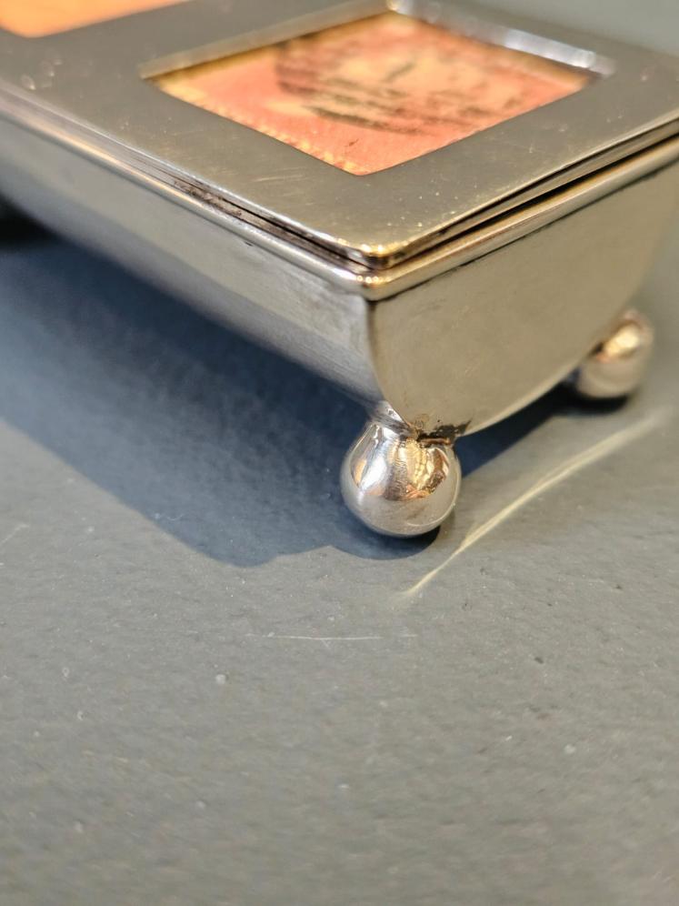 Victorian Silver Stamp Box - Image 6