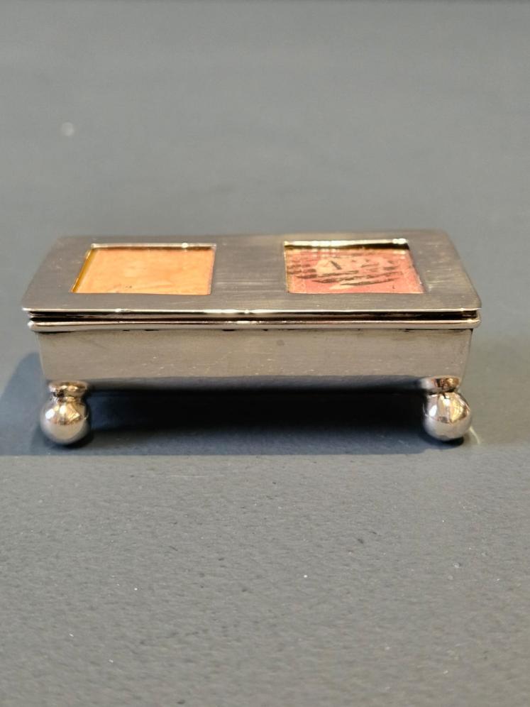 Victorian Silver Stamp Box - Image 4