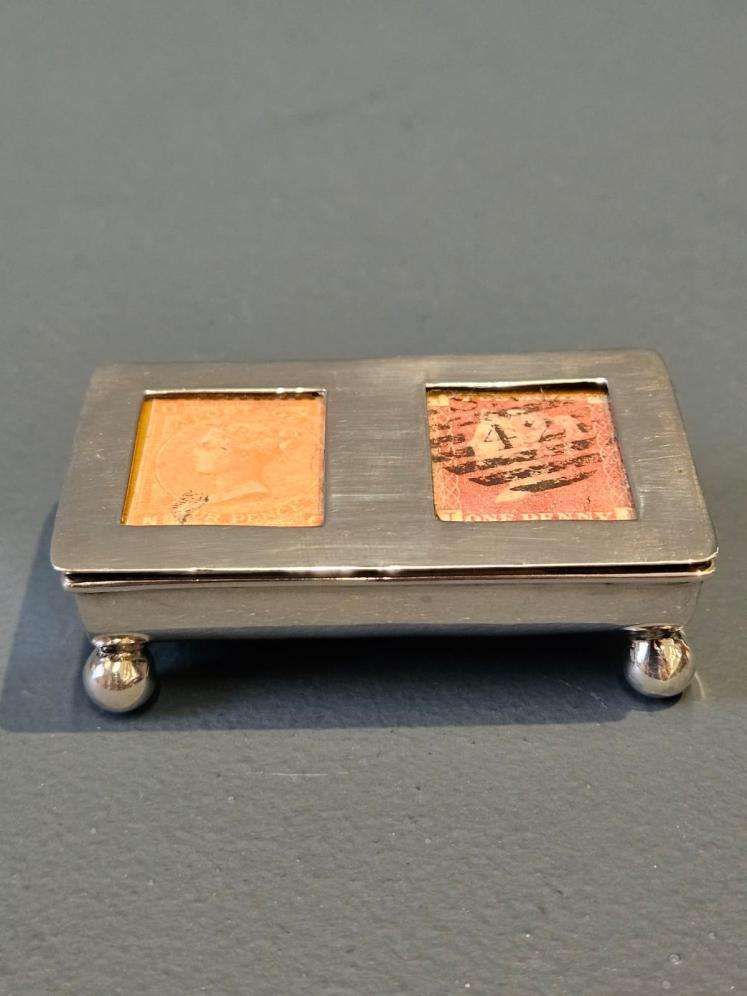 Victorian Silver Stamp Box - Image 3