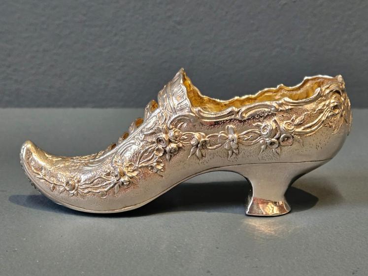Victorian Cast Silver Shoe - Image 3