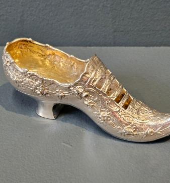 Victorian Cast Silver Shoe - Image