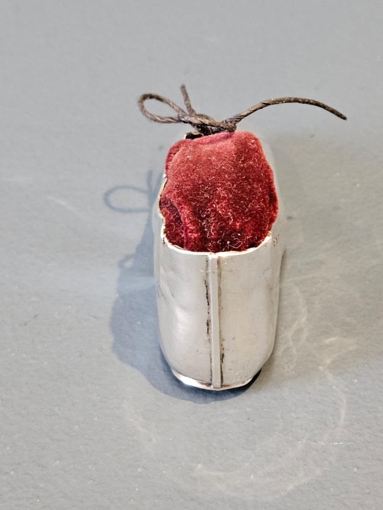 Edwardian Silver Child's Boot Pin Cushion - Image 8