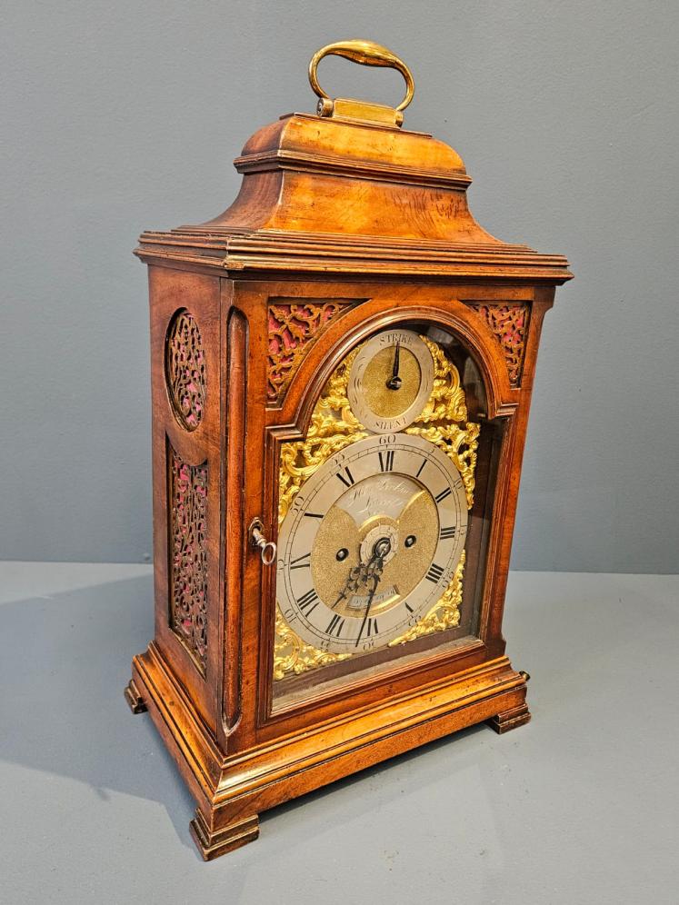 Georgian London Bracket Clock By Henry Jenkins  - Image 8