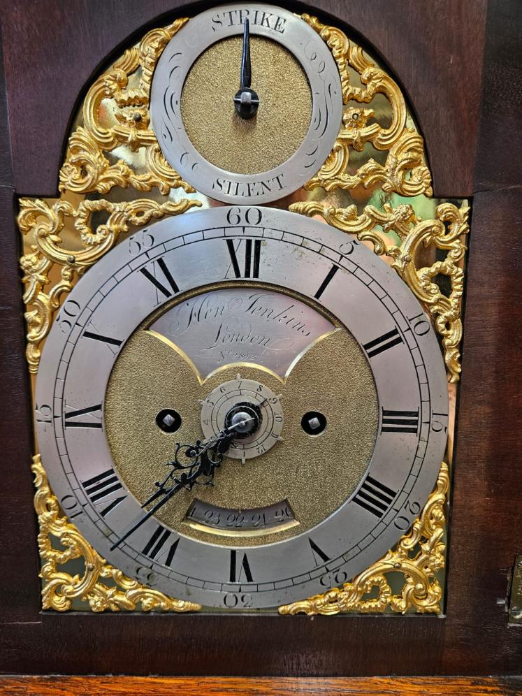 Georgian London Bracket Clock By Henry Jenkins  - Image 4