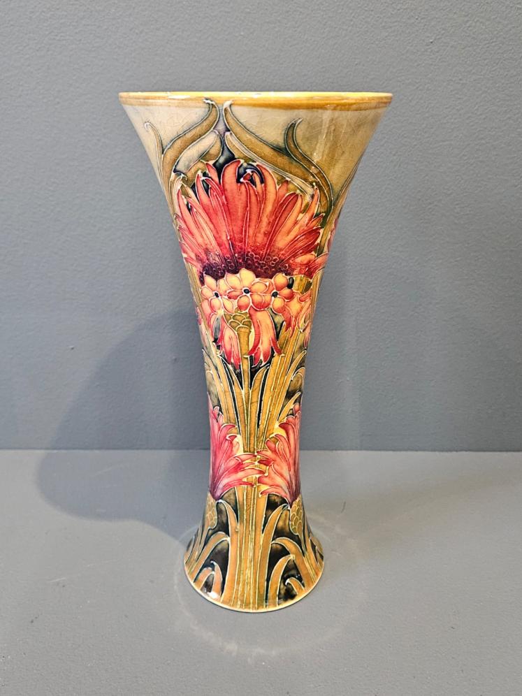 Early Moorcroft Cornflower Vase  - Image 7