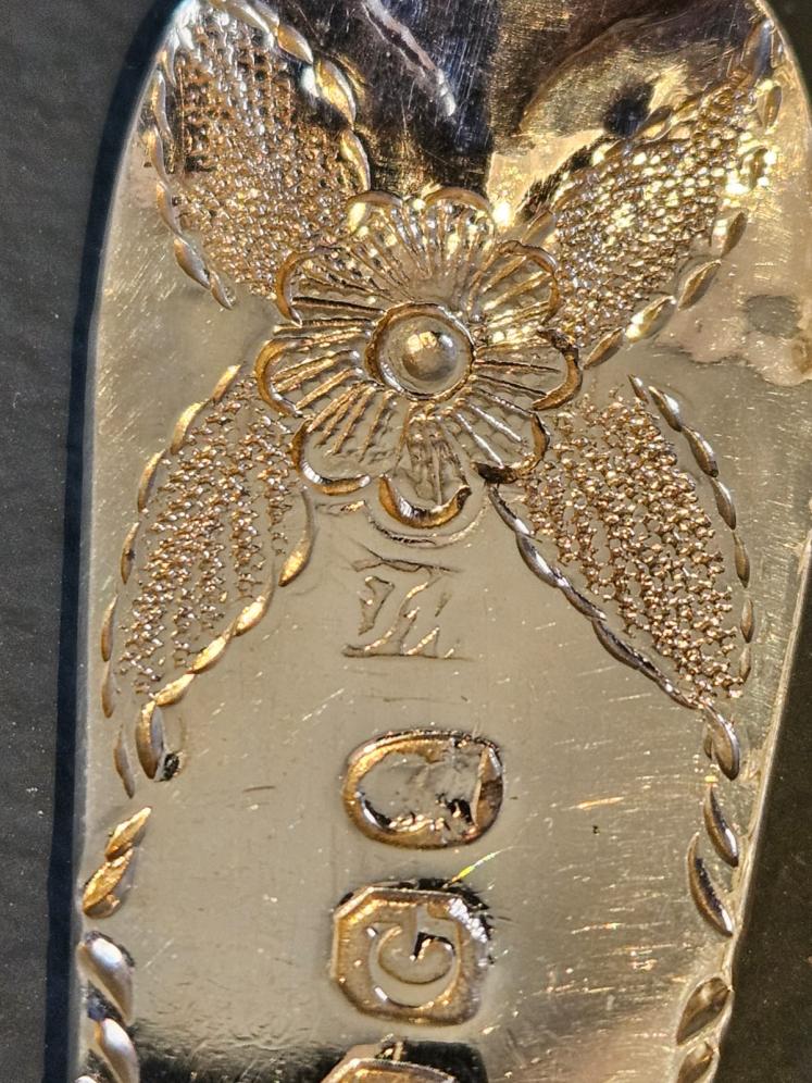 Georgian Silver Berry Spoons  - Image 5