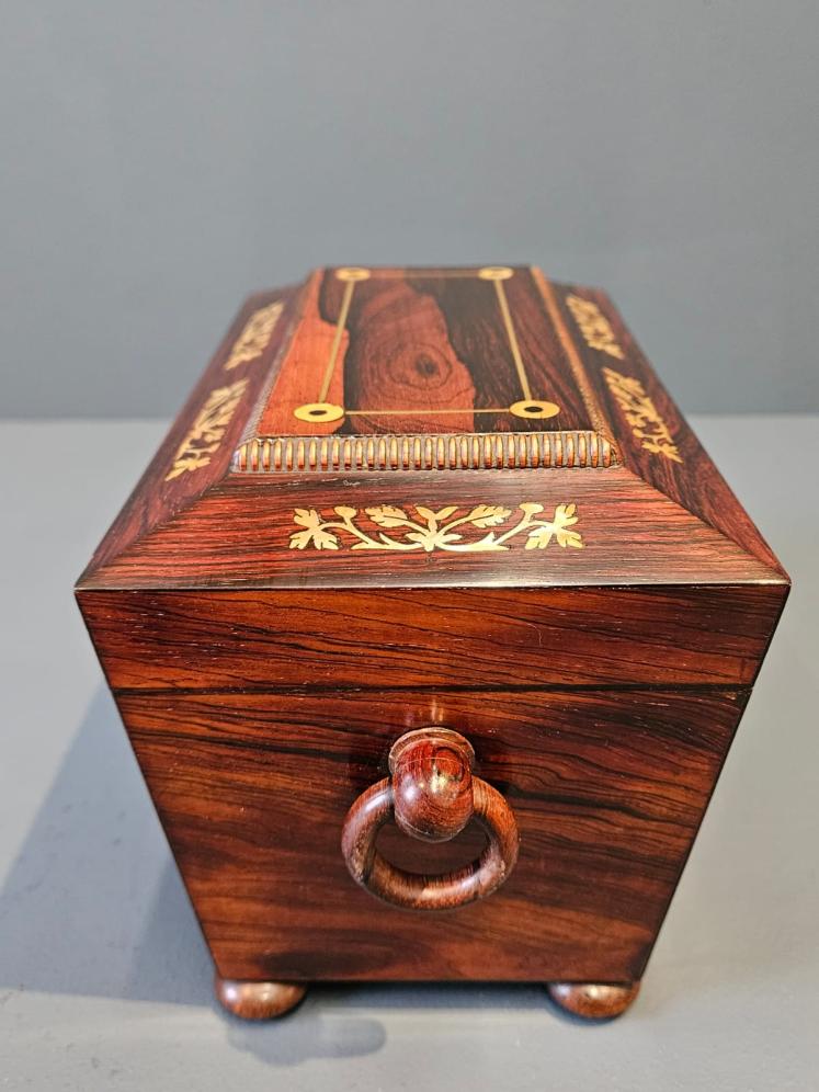 Regency Rosewood Tea Caddy - Image 4