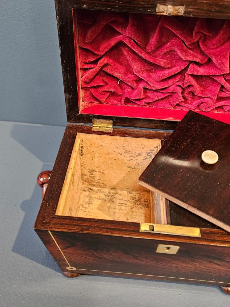 Regency Rosewood Tea Caddy - Image 3