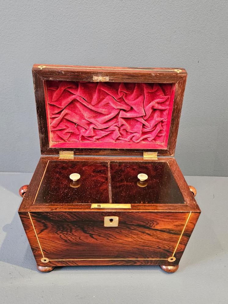 Regency Rosewood Tea Caddy - Image 2