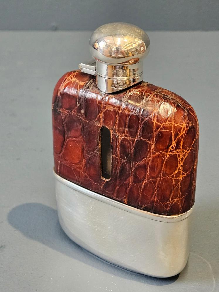 Hukin & Heath Silver Hip Flask  - Image 2
