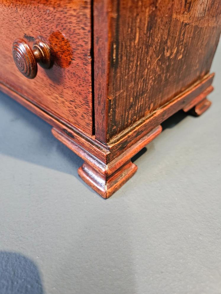 Regency Mahogany Miniature Chest of Drawers - Image 6