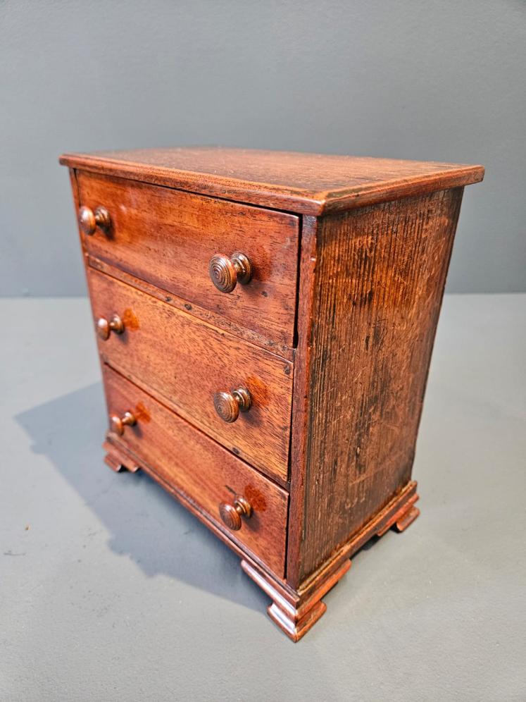 Regency Mahogany Miniature Chest of Drawers - Image 5