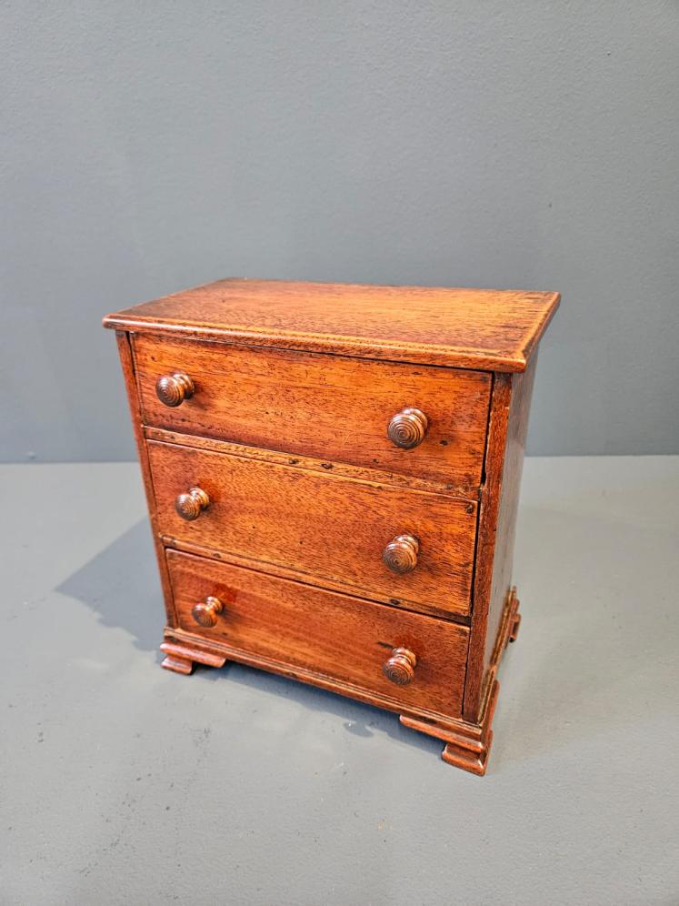 Regency Mahogany Miniature Chest of Drawers - Image 2